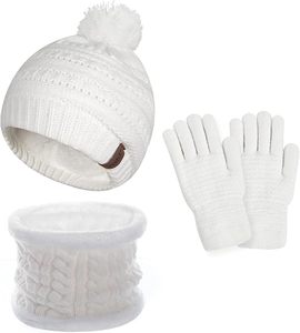 Striped Cute Beanie Hat 100% Acrylic <b>Winter</b> for Men Casual Black White Color Block Design Outdoor Unisex Adult Fit - Product Image 1