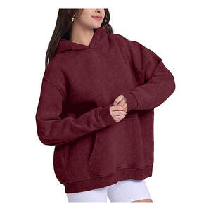 Custom <b>Polyester</b> Cotton Acid Washed Oversized Vintage Heavy Weight <b>Hoodie</b> Pullover Unisex Streetwear with Pocket Winter Stone - Product Image 3