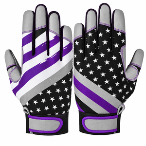 Gants de frappe en cuir SINEWY SPORTS, design drapeau américain, main droite, unisexe adulte, fermeture auto-agrippante, respirants, pour l'entraînement - Product Image 3