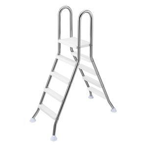 Scala per Piscina a Parete Alta in Acciaio Inossidabile a Forma di A, Capacità 330 Libbre, per Piscine Fuori Terra - Product Image 1