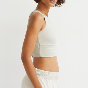 Soutien-gorge de sport en tricot hygroscopique et anti-transpiration, style européen et américain, pour yoga et fitness - Product Image 1