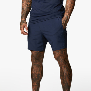 Pantalon décontracté ample en coton 100% avec cordon de serrage, couleur unie, short de sport décontracté pour homme - Product Image 2