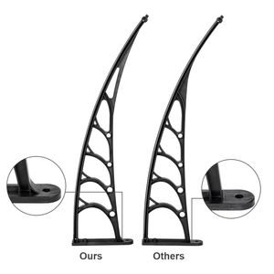 200X96cm bordo marrone e supporto nero per porte e finestre per uso domestico - Product Image 6