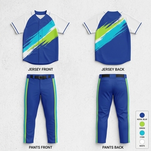 Uniformes de baseball sur mesure de haute qualité, impression numérique, sublimation, broderie, ensembles, nom et numéro de l'équipe, 100% personnalisés - Product Image 4