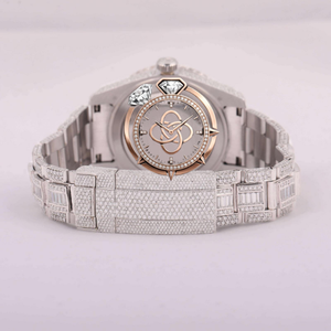 Wholesale Moissanite <b>Diamond</b> <b>Watch</b> Men Full Pave VVS Stone Bracelet <b>Watch</b> - Product Image 4