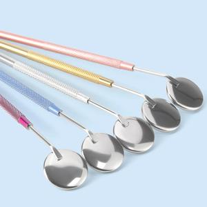 Espejo Bucal Dental Multifunción con Reflector, Mango Desmontable de Acero Inoxidable, 8 Colores, Instrumentos Dentales - Product Image 5
