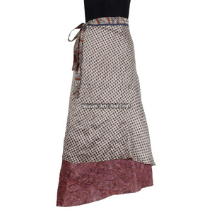 2026 Latest Design Long Magic <b>Wrap</b> <b>Skirt</b> Reversible Two Layer Silk <b>Skirts</b> All Piece <b>Wrap</b> <b>Skirt</b> Magic 38" Sarong Pareo Custom - Product Image 6