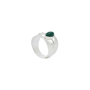 Green Onyx Marquise Gemstone <b>Ring</b> Silver Plated Brass <b>Statement</b> <b>Ring</b> Handmade Openwork Cocktail <b>Ring</b> Wholesale Jewelry - Product Image 1