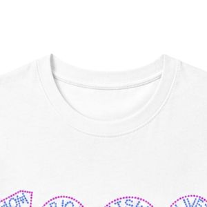 T-shirt blanc à manches courtes et col rond pour femme, décontracté, streetwear, style de vie, sport, usage quotidien, vêtements confortables - Product Image 4