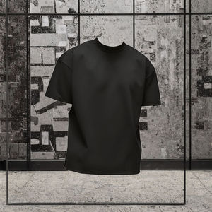 T-shirt unisexe décontracté 100 % coton épais 260 g, col rond, impression opaque sans couture, coupe oversize, design tricoté, vierge - Product Image 5