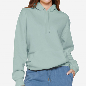 Sweat-shirt à capuche vert menthe pour homme, coupe classique, en molleton de coton, décontracté, avec poche avant avec logo, vêtement d'automne 2027 - Product Image 4