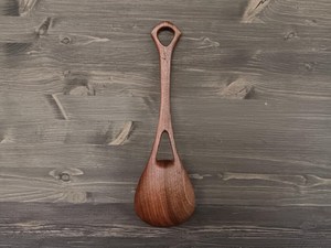 Cuchara para Servir de Madera de Acacia Pulida a Mano HASAN CRAFT, Diseño de Lujo, Utensilio de Cocina Ecológico para Fiestas y Bodas - Product Image 3