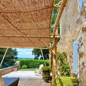 Eco2go Vietnam Handmade Woven Coir Outdoor Sunshade Sail | 95% <b>Shade</b> Rate Natural Coconut Fiber for Skylight Protection - Product Image 1