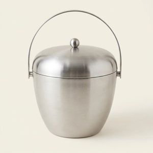 Luxury Beaded Rim <b>Ice</b> <b>Bucket</b> Polished <b>Silver</b> Wine Chiller Party Beverage Tub Commercial Barware Stainless <b>Bucket</b> Metal <b>Ice</b> Tub - Product Image 2