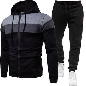 Chándales de niño, ropa de hombre, conjunto de Sudadera con capucha para hombre, sudadera con cremallera, pantalones de chándal deportivos informales, conjunto de chándal para hombre para correr - Product Image 6
