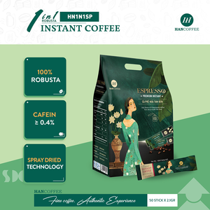 HANCOFFEE ODM/OEM Café instantané 1 en 1 en poudre pulvérisée - Prix de gros - Emballage 2,1 g/bâtonnets - Personnalisable - Échantillon gratuit - Product Image 4