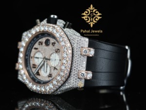 Reloj Cronógrafo de Lujo Pahal Jewels, Caja de 45 mm, Movimiento de Cuarzo Analógico, Acero Inoxidable, Cristal de Zafiro, Cierre de Botón, Números Romanos - Product Image 4
