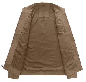 Chaqueta de invierno personalizada de alta calidad para hombre, ropa de trabajo larga con cuello vuelto de algodón y lona con ajuste excelente - Product Image 3