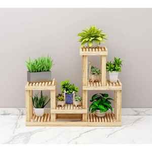 Soporte Modular para Plantas de WPC, Estantes de Múltiples Niveles, Exhibidor de Macetas para Jardín Interior y Exterior, Decoración Impermeable - Product Image 4