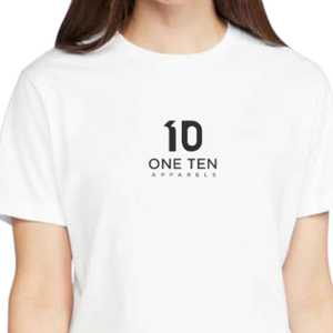 Camiseta Blanca de Verano para Mujer, Suave, Informal, de Manga Corta, Cuello Redondo, Transpirable, Cómoda, Básica para Uso Diario, con Logotipo Personalizado - Product Image 3