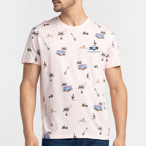 Camiseta de verano para hombre, holgada, 100% algodón, con estampado gráfico, de alta calidad, ligera y transpirable. - Product Image 3