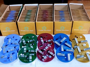 12mm KA High 4-Bar Abrasive Grinding Disc for Concrete <b>Floor</b> Surface Profiling Epoxy Removal Multi-Grit #6 #16 #30 #60 #120 - Product Image 4