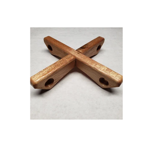 Customized Wood Trivet <b>Mats</b> & Pads Wood Leaf Shape Trivet <b>Mat</b> Non Slip Natural Design Kitchen Hot <b>Plate</b> Protector - Product Image 2