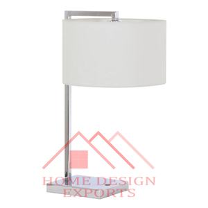 Lámpara de mesa de sombra blanca para cama, decoraciones de mesita de noche, aspecto elegante, Color personalizado, para oficina, escritorio, regalos de boda - Product Image 4