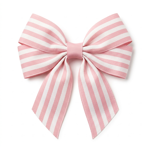 Cinta Grosgrain de 38mm Rosa y Blanca con Rayas Multicolores al por Mayor para Accesorios para el Cabello, Envoltura Decorativa, Manualidades y Decoración de Empaques - Product Image 4