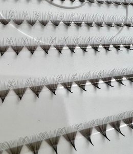 Extensiones de Pestañas de Marca Privada, Bandejas de Pestañas Ultra Rápidas, Fans de Volumen Preformados 3D-20D, Pelo Sintético Negro Mate Cachemira - Product Image 1