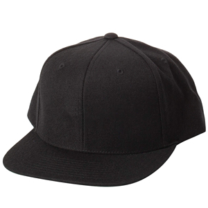 Casquette de baseball noire à 6 panneaux, ajustée, unisexe, décontractée, couleur unie, tissu sergé, pour adulte - Product Image 2