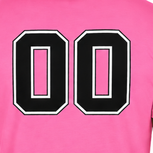 T-shirt ajusté rose vif pour homme, manches courtes, col rond, imprimé personnalisé, décontracté, en coton, coupe slim, streetwear, vente en gros, sport - Product Image 5