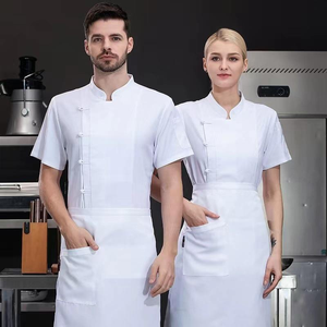 ชุดยูนิฟอร์มเชฟแบบ unisex ระบายอากาศได้ดี น้ำหนักเบา สำหรับงานครัว พร้อมโลโก้สั่งทำ สำหรับร้านอาหาร โรงแรม และธุรกิจบริการอาหาร - Product Image 3