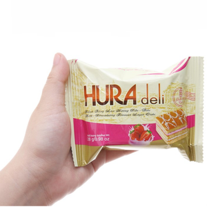 Pastel de Fresa y Leche Hura Deli, 168g, Pastel Esponjoso Suave con Fruta y Leche, Precio Competitivo, Venta al Por Mayor, Exportación - Product Image 3