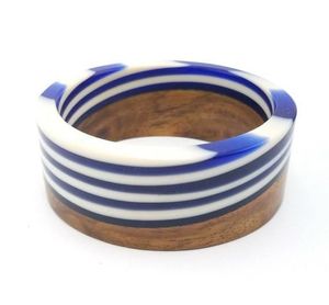 Premium Handmade Eco-Friendly Wooden and Resin <b>Love</b> Theme Women's Fashion <b>Bangle</b> - Product Image 5
