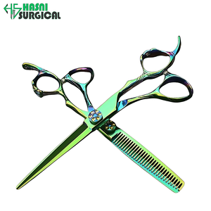 HASNI SURGICAL Instrumentos Quirúrgicos para Quirófanos, Set de Tijeras para Cortar y Entresacar Cabello de Barbería, Certificación CE Clase I - Product Image 3