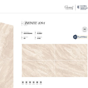 Carreaux de porcelaine brillants de luxe modernes, grandes dimensions 800x1600, 1200x1800, 750x1500 mm, pour sols, murs et revêtements. - Product Image 1