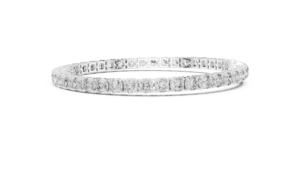 10K White <b>Gold</b> Cushion Cut Lab Grown Diamond Bracelet 4.4ct 13.28g 750 <b>Gold</b> IGI Certified Luxury Lord Krishna LKBR0269 <b>Bangle</b> - Product Image 2