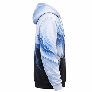 Eazwears Unisex Embroidered Sublimation Winter Hoodie Custom Oversized <b>Hooded</b> <b>Fleece</b> 100% Polyester Pocket OEM ODM Wholesale - Product Image 3