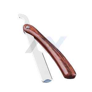 Maquinilla de Afeitar Manual Clásica con Mango de Madera Pura, Afeitado Preciso, Desechable, de Alta Calidad, para Hombres, Estilo Vintage - Product Image 1