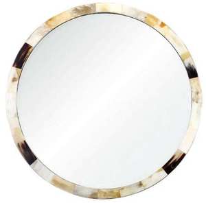 Cadre de miroir en argent incrusté, design moderne fait main, décoration murale écologique pour Bar Mitzvah - Toutes les tailles disponibles - Product Image 1