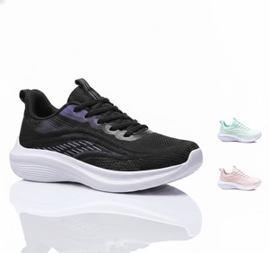 Zapatillas Deportivas de Punto con Cordones y Punta Redonda, con Malla de Goma, para Viajes, Deportes al Aire Libre, Resistentes a Pinchazos, de Seguridad, Casuales para el Trabajo - Product Image 1