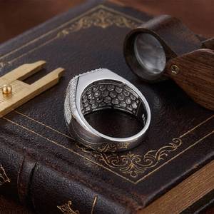 Anillo de Compromiso de Diamante Ovalado Moissanite VVS1, Anillo de Boda de Plata de Ley S925 para Hombre, Anillo de Joyería con Diamantes - Product Image 5