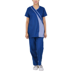 Tenues d'infirmière respirantes de bonne qualité pour femmes, en coton, à manches courtes - Product Image 1