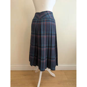 Kilt écossais traditionnel pour femmes, en pure laine neuve, tartan marine, plissé, jupe d'école pour femmes, uniformes - Product Image 3