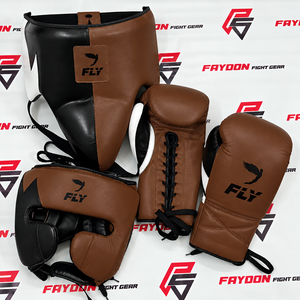 Guantes de Boxeo de Piel de Vacuno Genuina, Modelo Personalizado, Hechos a Mano, con Cordones, Equipo de Protección, Protector de Cabeza y Entrepierna - Product Image 2