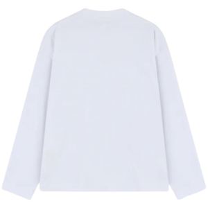 เสื้อยืดแขนยาวสีขาวสำหรับผู้ชาย คอกลม ผ้าฝ้าย สไตล์ลำลอง แฟชั่นสตรีทแวร์ เนื้อผ้านุ่ม สไตล์วินเทจ - Product Image 2