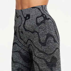 Custom Yoga Seamless Leggings Fitness Pants Yoga Fitness Sexy Frosting Leggings Women Active Wear Gym Fitness Set for Women - Product Image 5