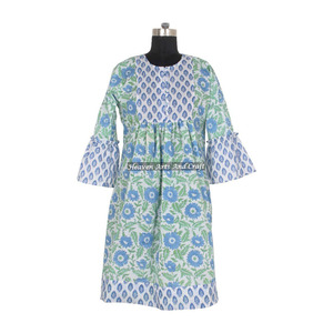 <b>Indian</b> Manufacturing Wear Sexy Dress <b>for</b> <b>Ladies</b> DHB026 Best Hand Block Print Dress Manufacturing - Product Image 6