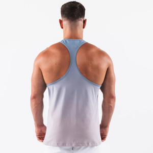 <b>Men's</b> Casual Knitted 100% Polyester O-Neck Solid Printed Tank Tops Stringer Vests-Plus Size Gym Running <b>Singlet</b> Breathable - Product Image 2